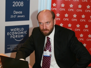 Sergei Pugachev during the World Economic Forum (2008) / Sergueï Pougatchev lors du Forum économique mondial (2008) / Сергей Пугачев во время Всемирного экономического форума (2008)