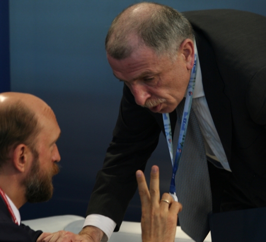 Sergei Pugachev during the XII St Petersburg International Economic Forum (2008) / Sergueï Pougatchev lors de la XII Saint-Pétersbourg Forum économique international (2008) / Сергей Пугачев во время XII Петербургского Международного Экономического Форума (2008 г.)