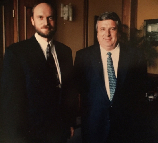 Sergei Pugachev and managing director of President of the Russian Federation Pavel Borodin (1990s) / Sergueï Pougatchev et directeur général de Président de la Fédération de Russie Pavel Borodine (1990s) / Сергей Пугачев и управляющий делами президента РФ Павел Павлович Бородин (1990-е гг.)